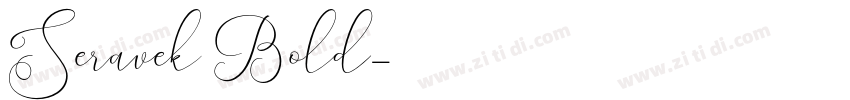 Seravek Bold字体转换